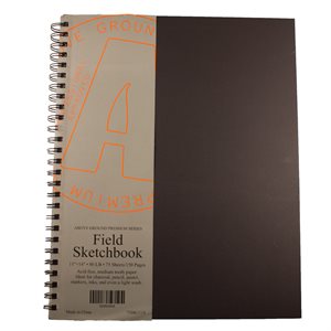Sketchbook premium wired black 11x14 