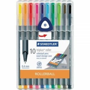 Set of 10 Rollerball triplus pens