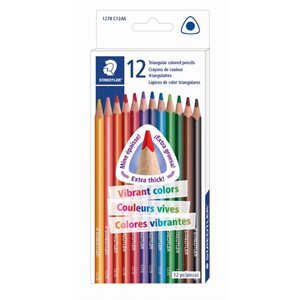 Triangular color pencil set 12
