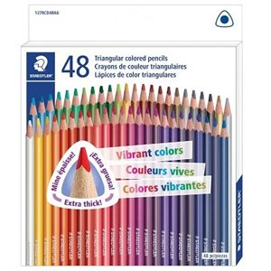 Crayon couleur triangulaire ens.48