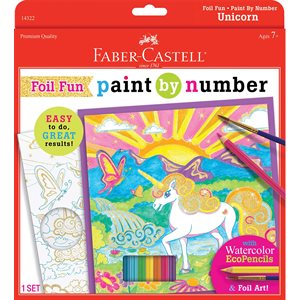 Paint by numbers unicorn