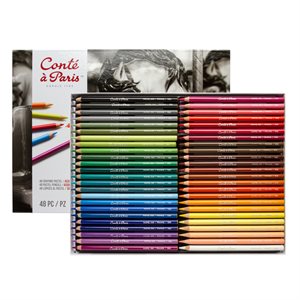 Ensemble de 48 crayons pastel couleur