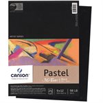 Pastel 9x12 Pad "Mi-teintes" black paper