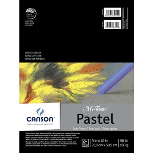 Pastel 9x12 Pad "Mi-teintes" grey paper