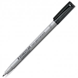 Non-permanent pen lumocolor F 0.6mm black