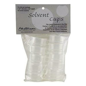 Set of 10 solvent cups