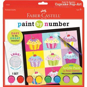 Paint by numbers - Cupcake pop art