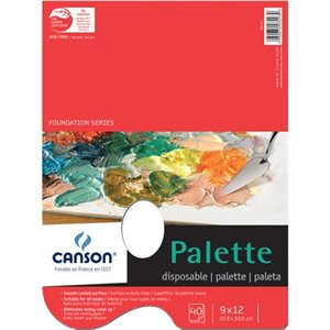 Disposible Palette pad with thumb hole